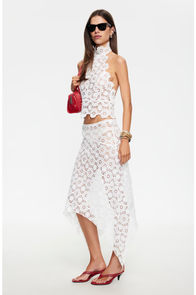 Trophy Lace Halter Top, Alternate, color, PORCELAIN