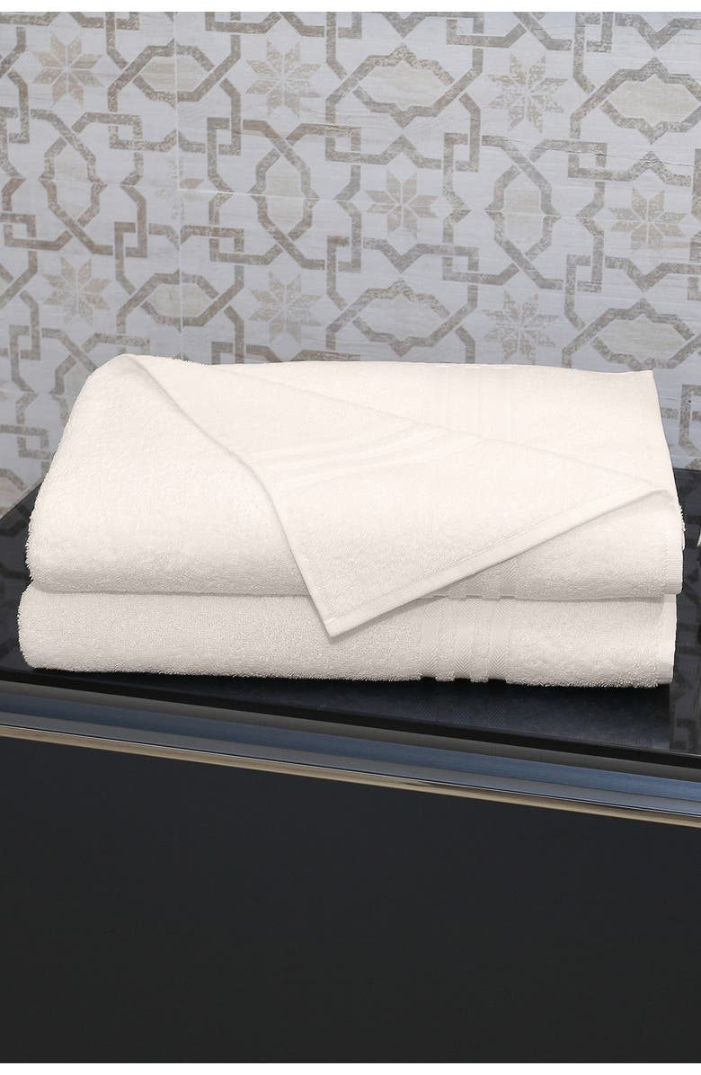 Linum Home Textiles Denzi Bath Sheet - Set of 2 - Cream, Alternate, color,