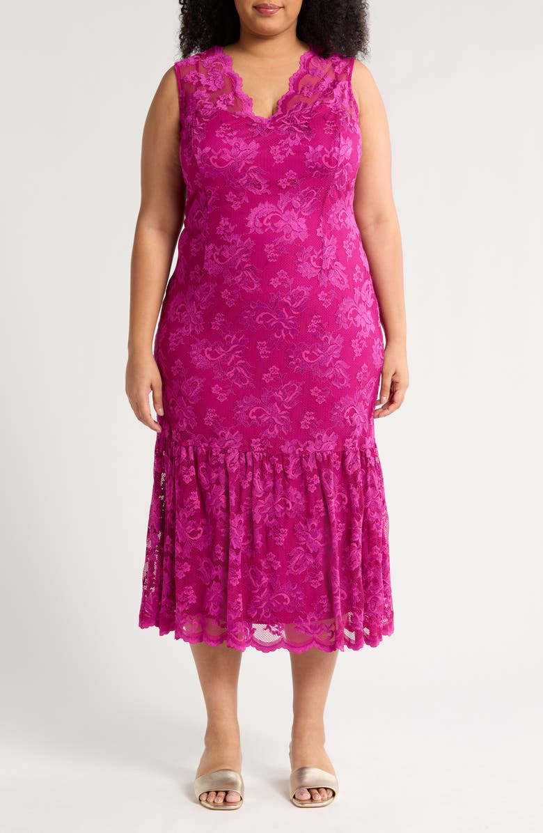 Marina Sleeveless Lace Midi Dress, Main, color, 
