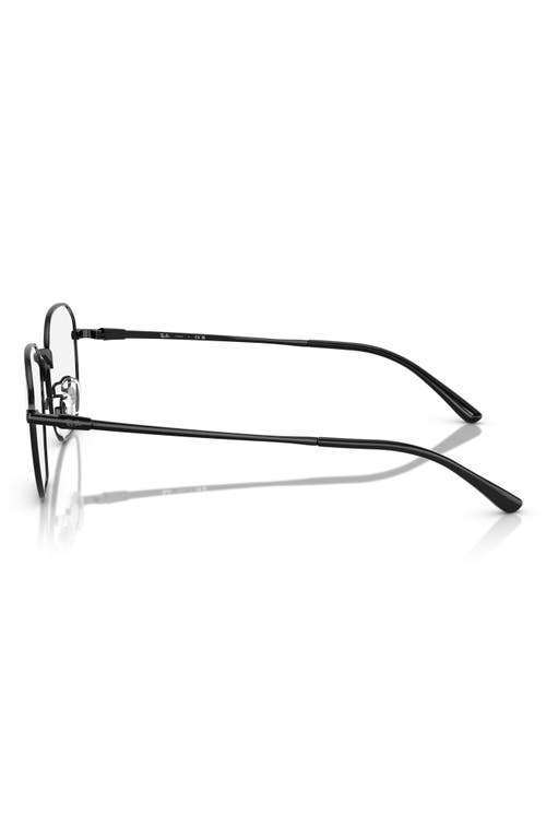 Ray Ban Ray-ban 53mm Irregular Optical Glasses In Black