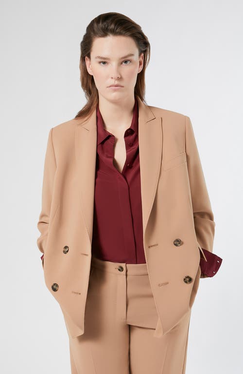 Marina Rinaldi Fox Double Breasted Jacket In Animal Print