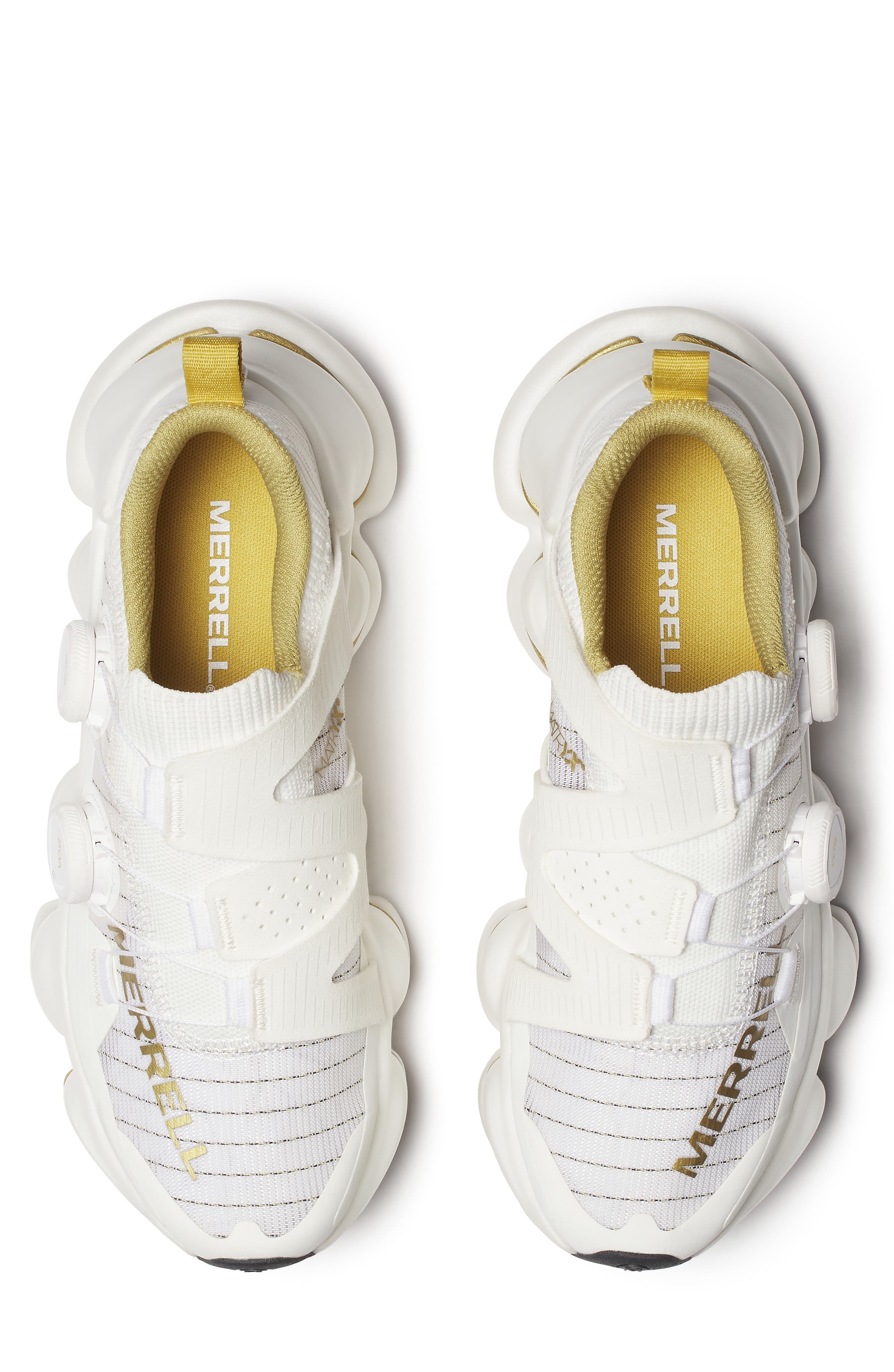 Merrell SpeedArc Surge BOA<sup>®</sup> Trail Running Shoe, Alternate, color, White