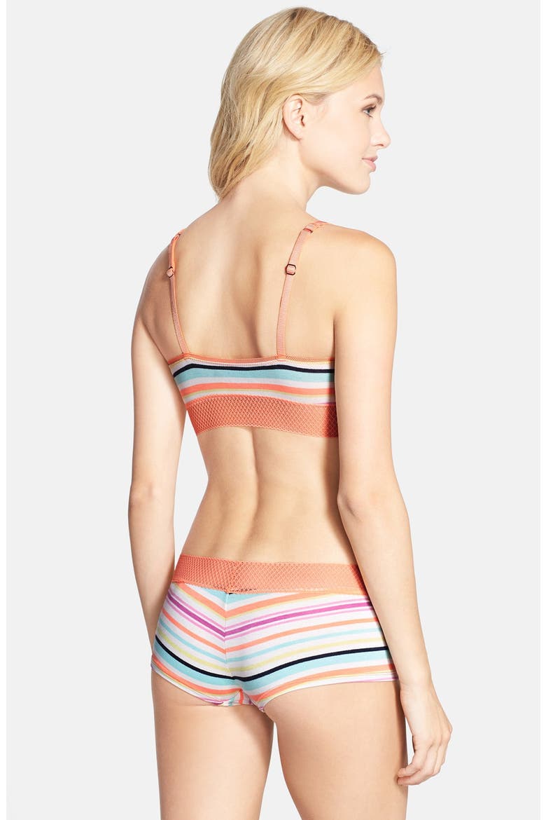 'Color Splash' Girlshorts, Alternate, color, SURF STRIPE
