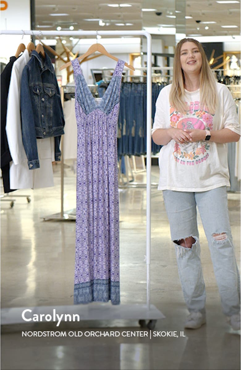 Empire Waist Jersey Maxi Dress, sales video thumbnail