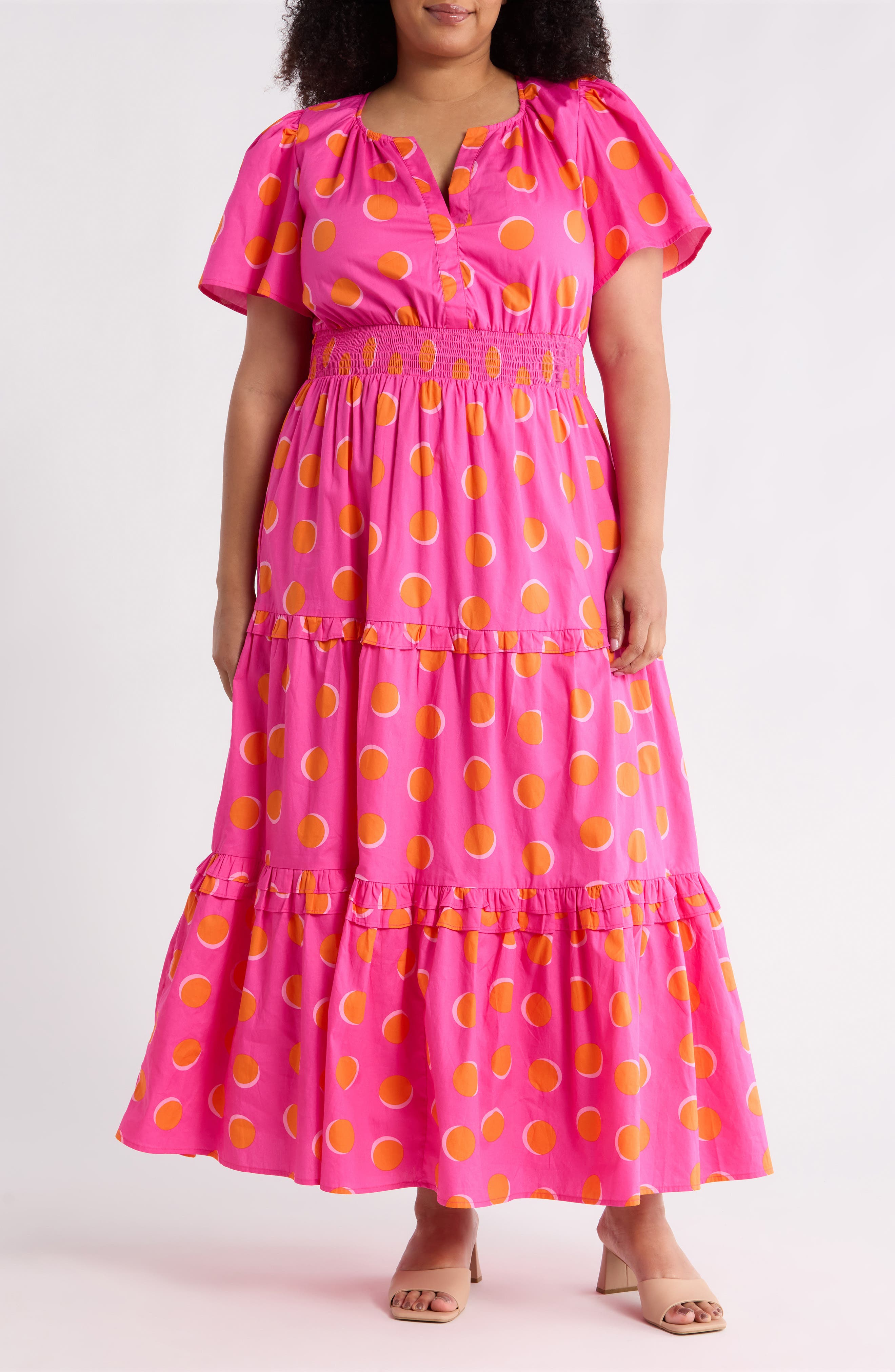 selected FUCHSIA-ORANGE-DOT