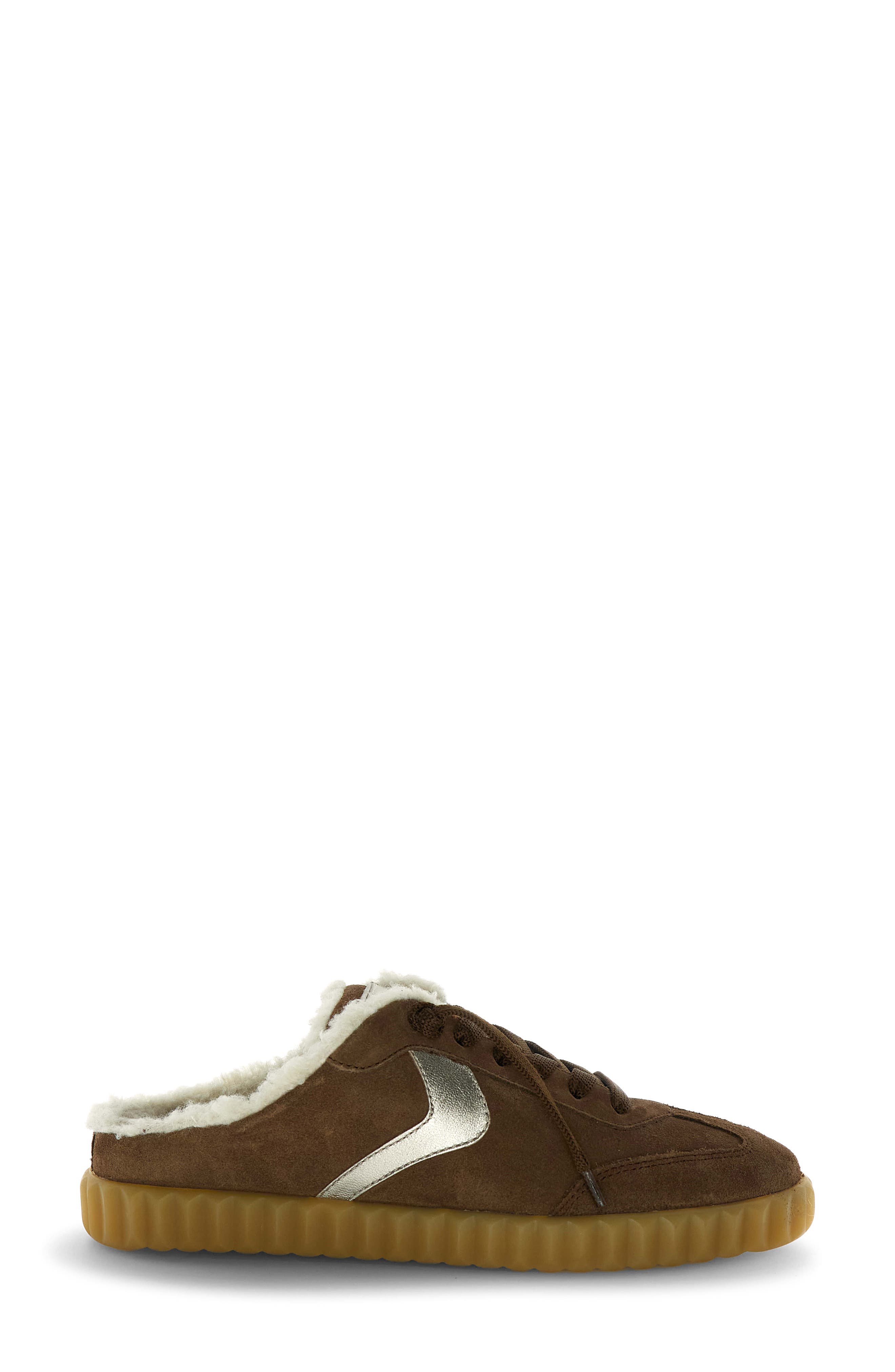 Ines Faux Shearling Lined Mule, Alternate, color, BROWN