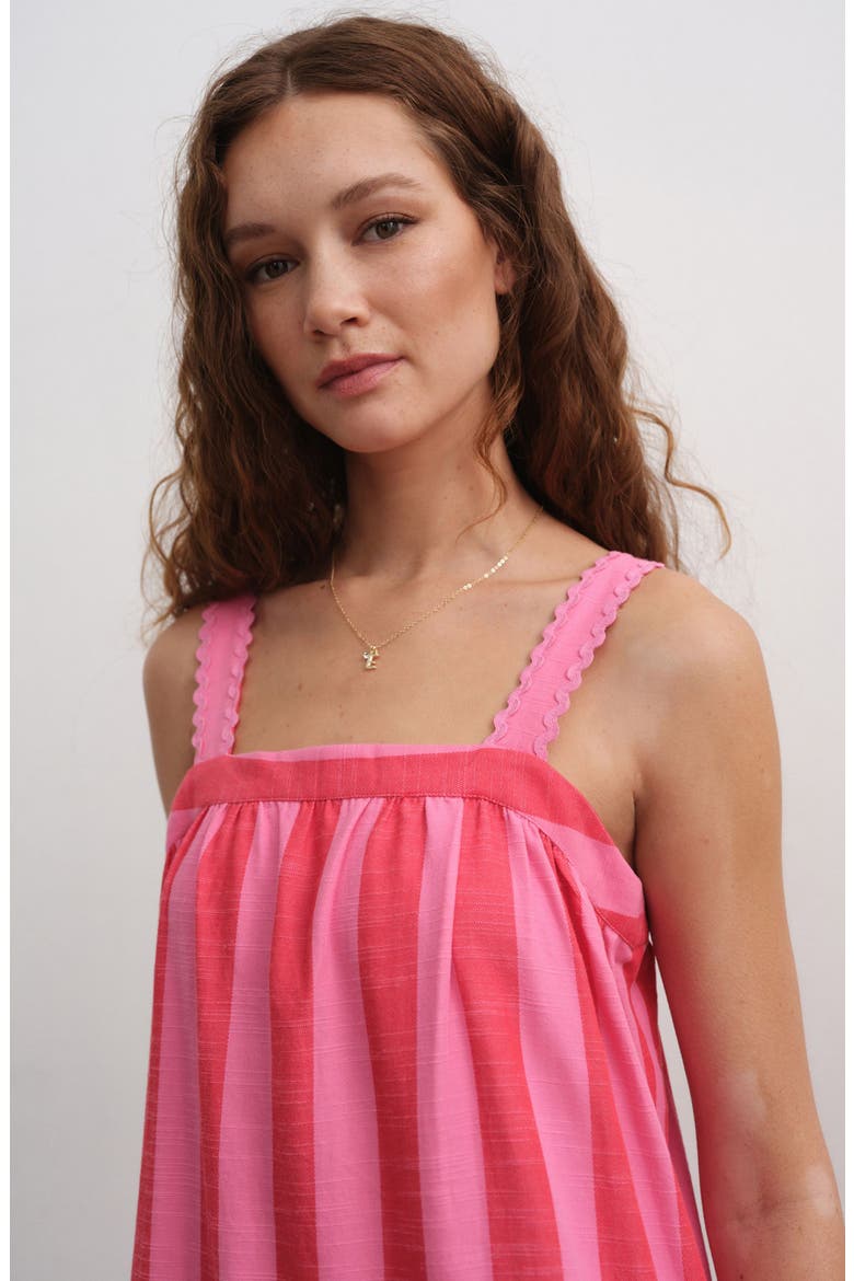 Stripe Maxi Dress, Alternate, color, PINK