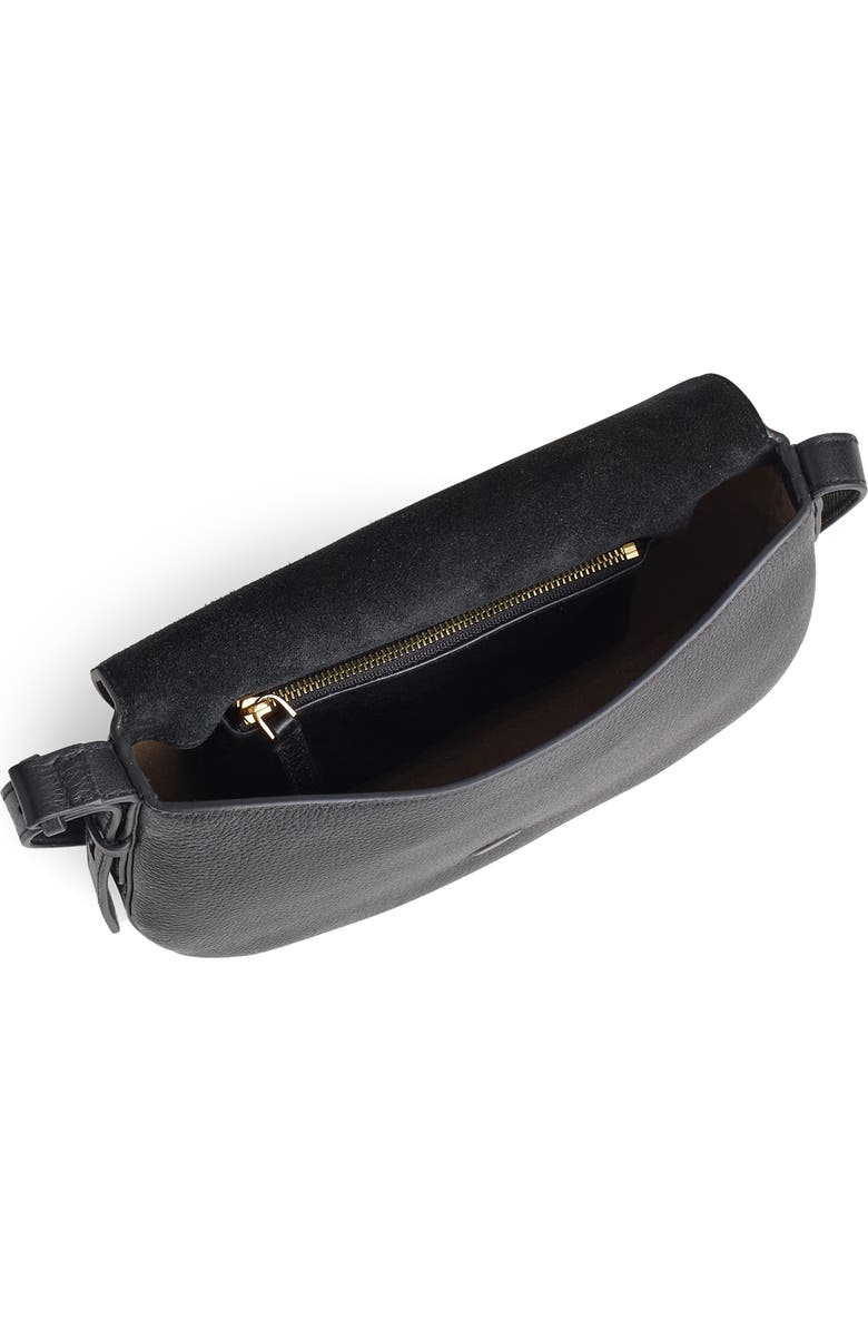 Madewell The Dakota Saddle Bag, Alternate, color, True Black