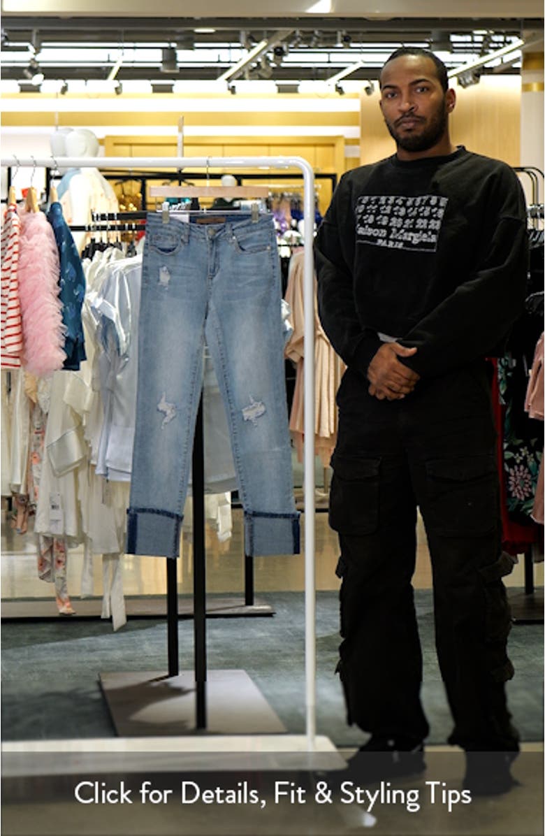 The Jane Distressed Cuffed Hem Jeans, sales video thumbnail