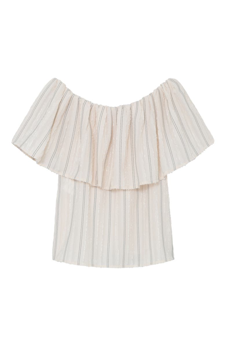 DAY Birger et Mikkelsen Hera Raw Stripe Bardot Top, Alternate, color, Jet Stream