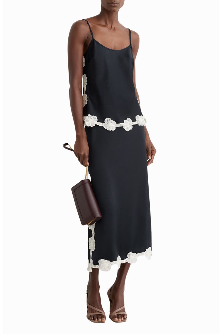 Doa Lace Detail Camisole, Alternate, color, NAVY