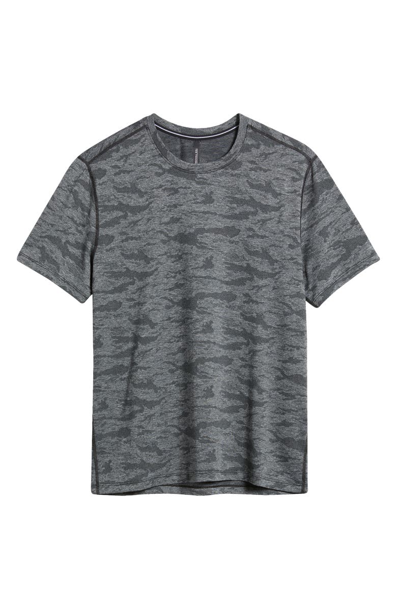 TEN THOUSAND Camo Knit Performance T-Shirt, Alternate, color, Black