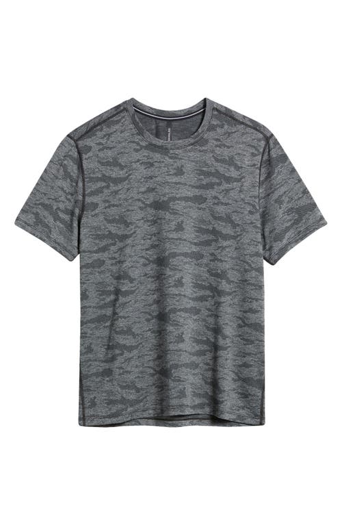 Ten Thousand Camouflage Knit Performance T-shirt In Black