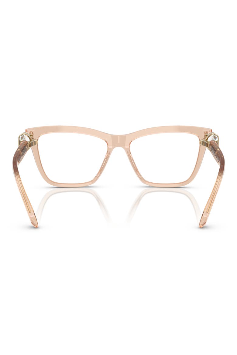 55mm Square Optical Glasses, Alternate, color, BEIGE