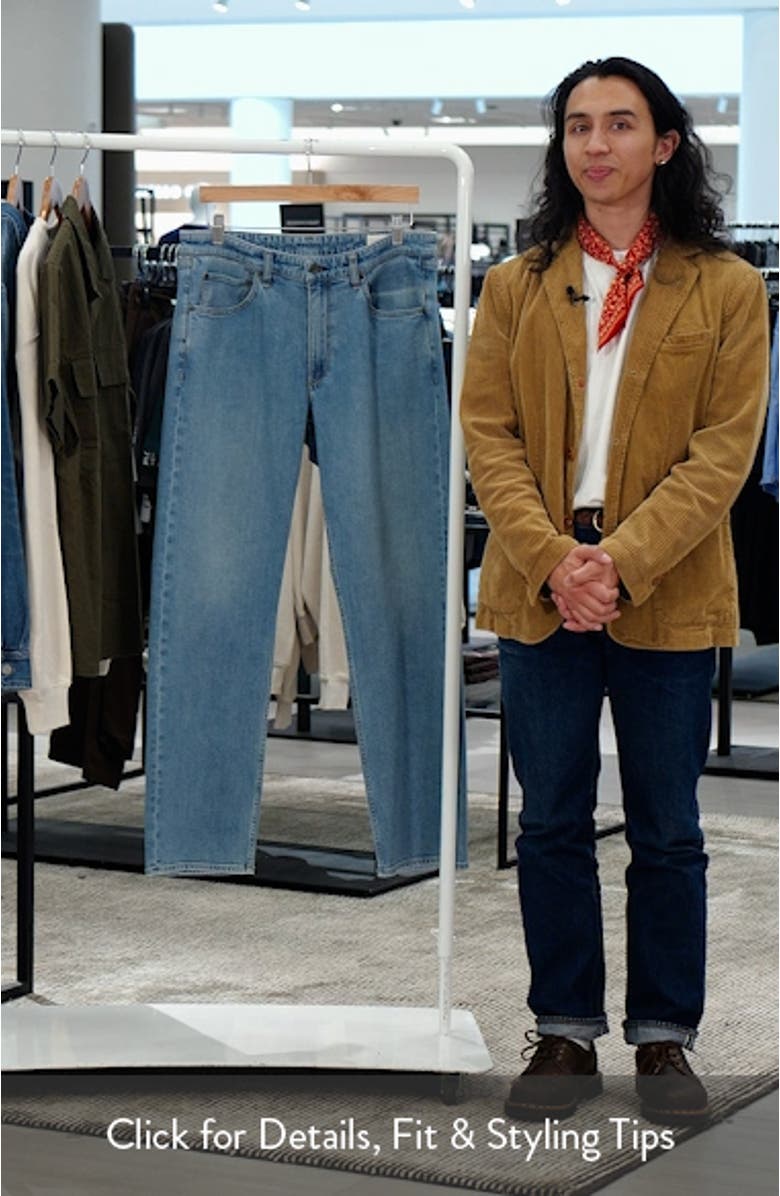 Fit 4 Authentic Stretch Straight Leg Baggy Jeans, sales video thumbnail