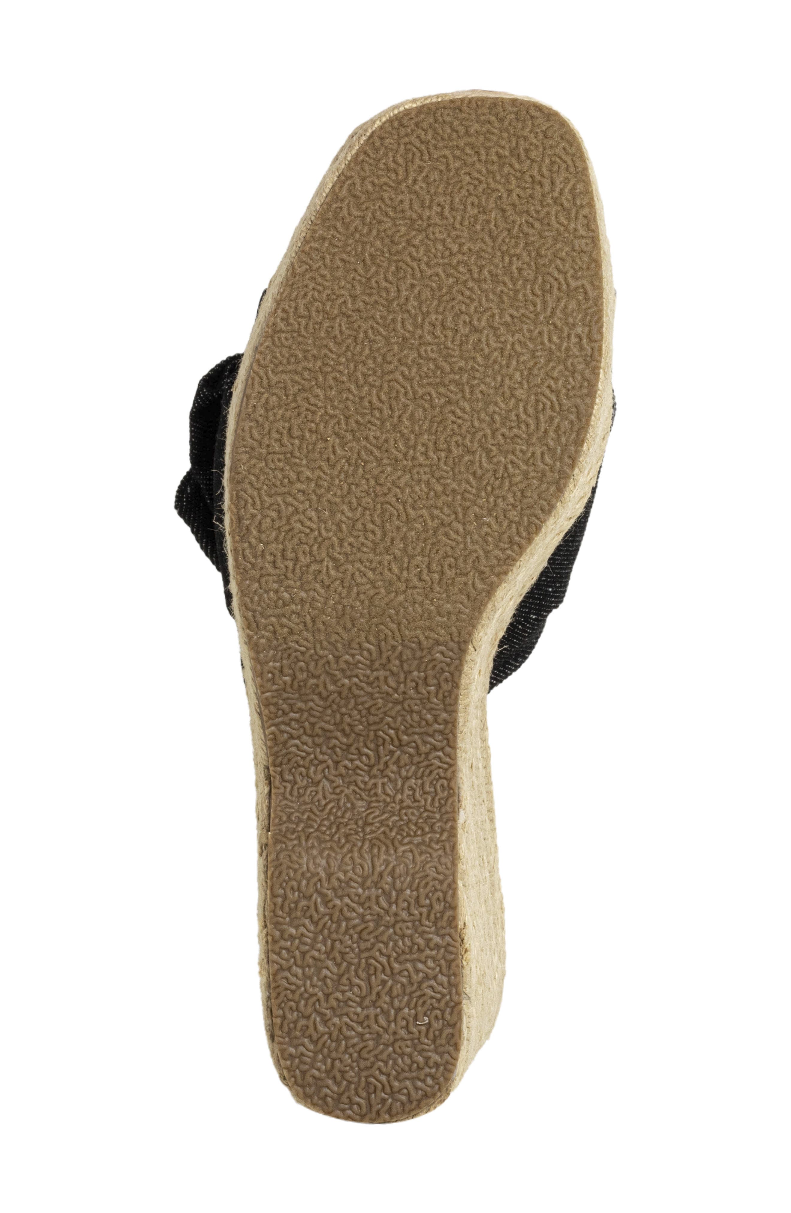 SHUSHOP Ingrid Platform Espadrille Slide Sandal, Alternate, color, Black