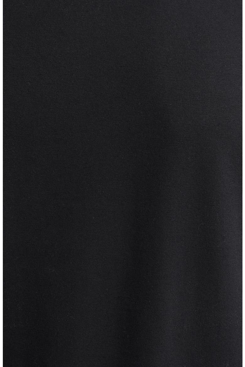 Tipped Cotton Stretch Jersey T-Shirt, Alternate, color, BLACK/ BLACK