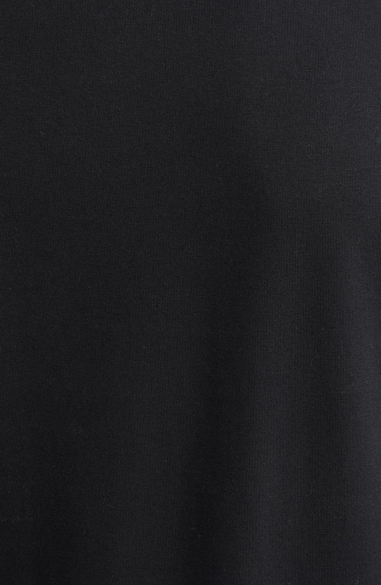 Moncler Tipped Cotton Stretch Jersey T-Shirt, Alternate, color, Black/ Black