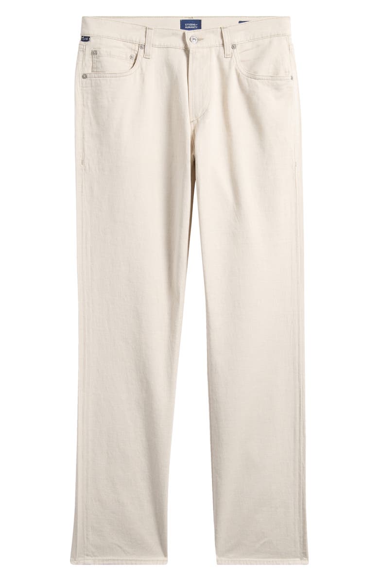 Citizens of Humanity Elijah Relaxed Straight Stretch Linen & Cotton Pants, Alternate, color, Natural