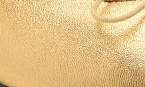 Mango Ballet Flat In Gold