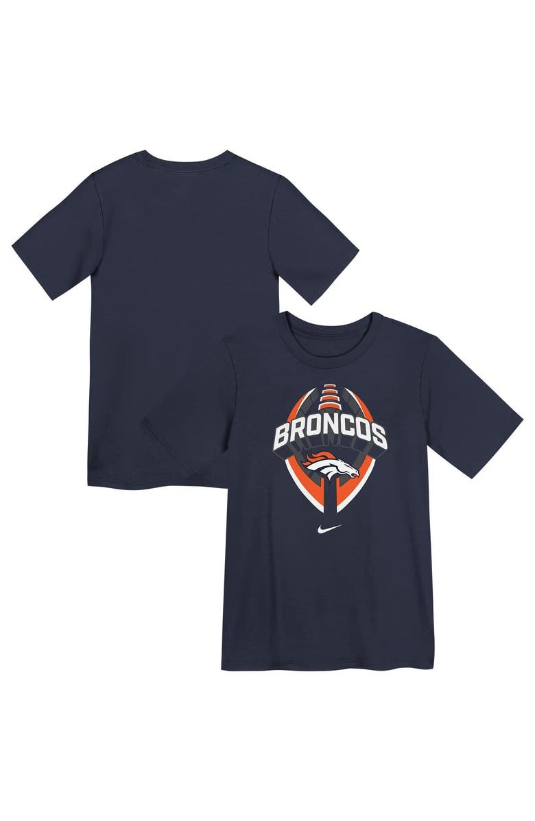 Nike Preschool Nike Navy Denver Broncos Icon Legend Performance T-Shirt, Main, color, Navy