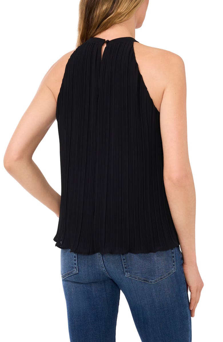 CeCe Flower Appliqué Halter Top, Alternate, color,