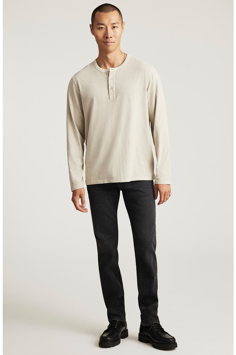 Cotton Blend Henley, Alternate, color, PELICAN