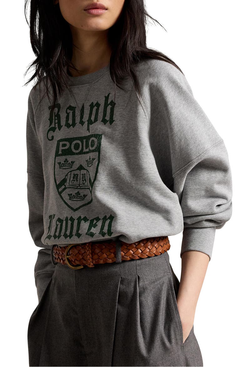 Graphic Sweatshirt, Main, color, LEAGUE HEATHER