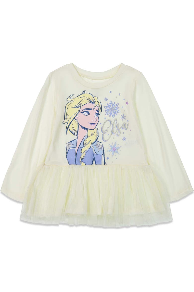 Frozen 2-Piece Tutu Top and Leggings Set, Alternate, color, Elsa Ivory Ombre