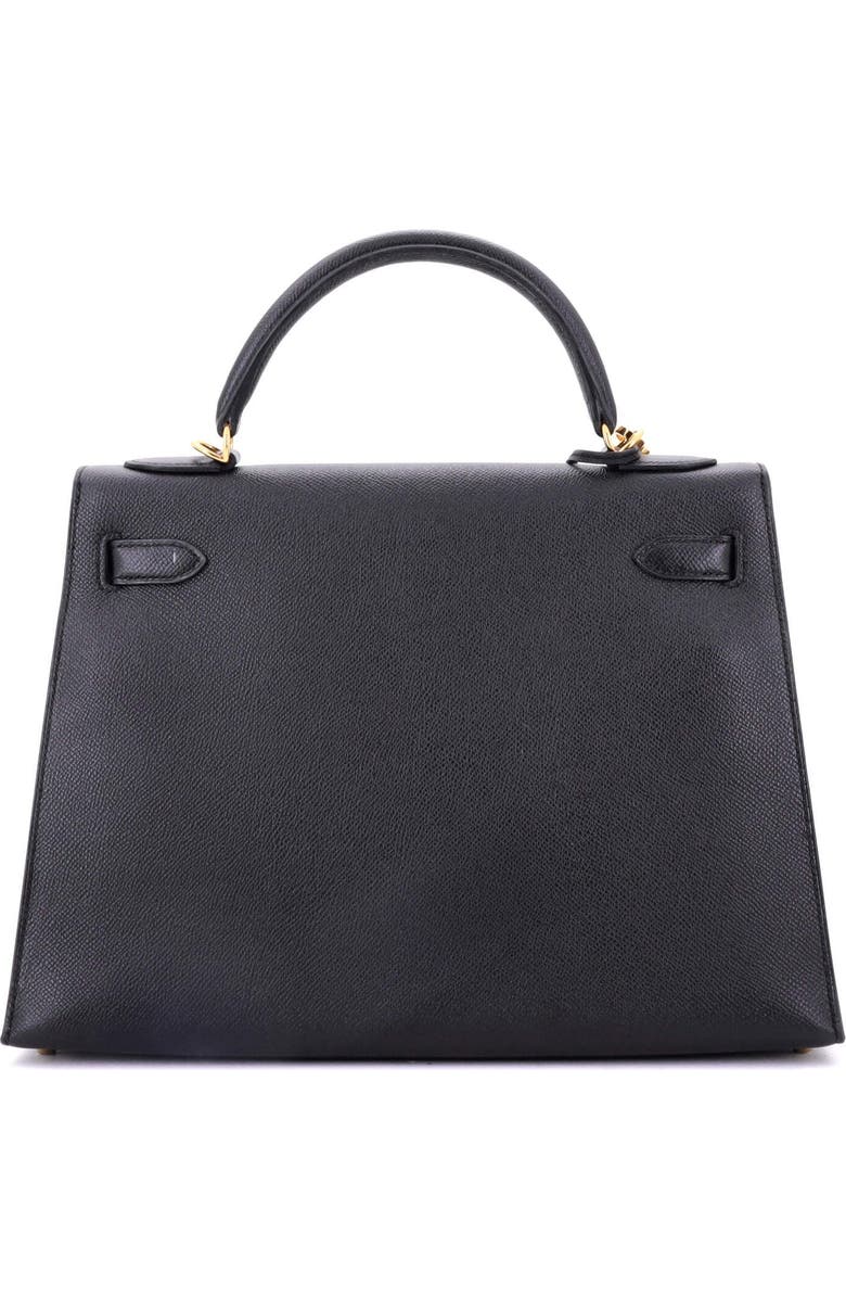 Pre-Owned Hermes Kelly Handbag Black Epsom with Gold Hardware 32, Alternate, color, Noir