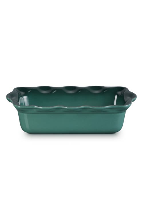 Le Creuset Heritage Stoneware 9-inch Fluted Loaf Pan In Artichaut
