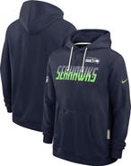 Nike Men's Nike College Navy Seattle Seahawks Sideline Standard Issue Top Prospect Dri-FIT Hoodie
