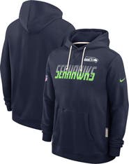 Nike Men's Nike College Navy Seattle Seahawks Sideline Standard Issue Top Prospect Dri-FIT Hoodie