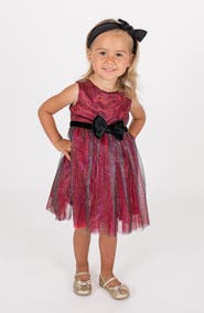 Popatu Velvet Bow Tulle Dress