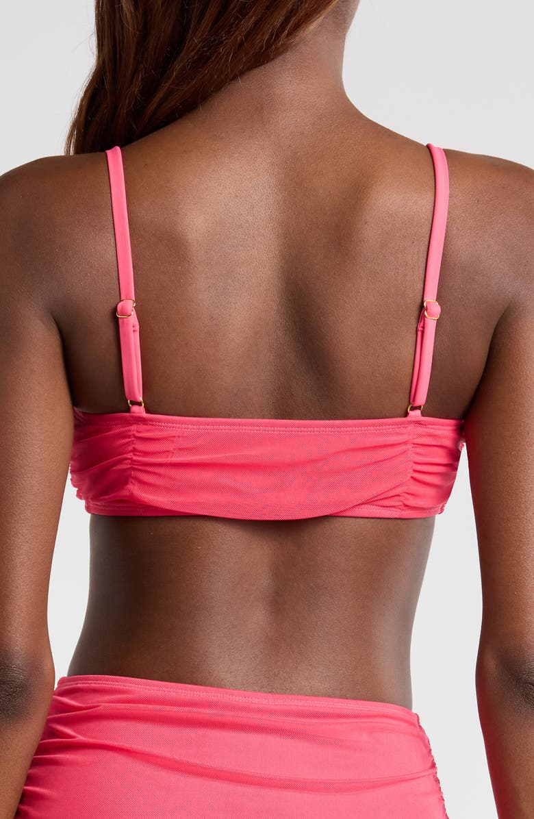 Hutch Tawnie Bikini Top, Alternate, color, Raspberry Solid