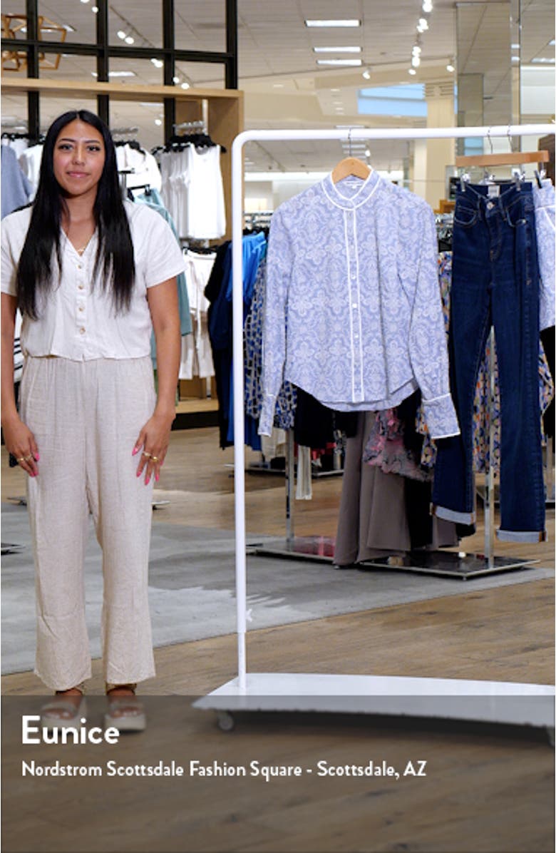 Thorp Embroidered Cotton Button-Up Shirt, sales video thumbnail