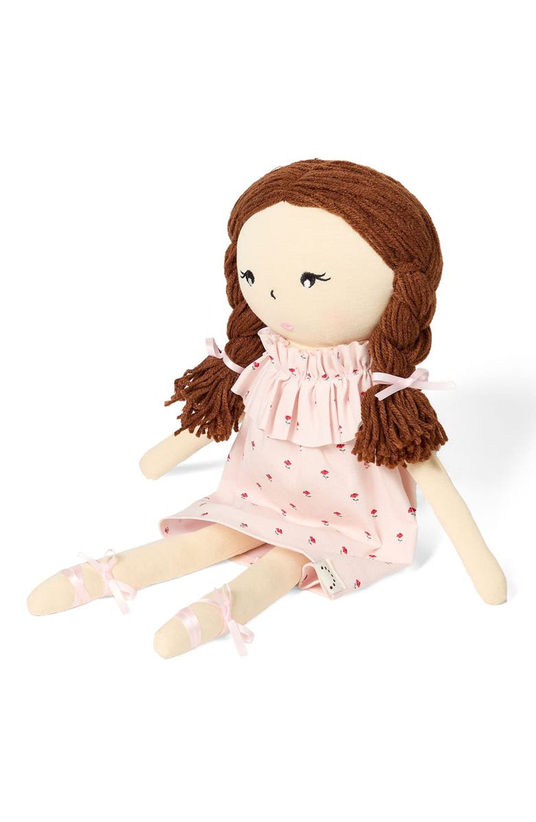 MiniMoi Cynthia Cotton/Linen Dolly, Alternate, color, Pink