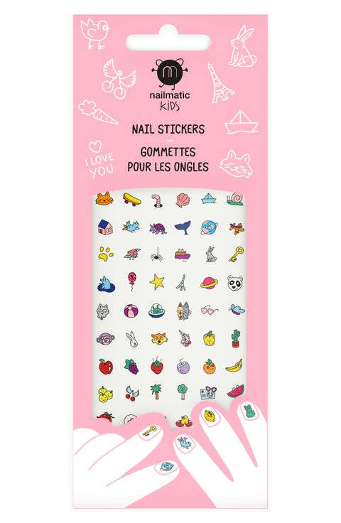 Kids' Set of 72 Nail Stickers
