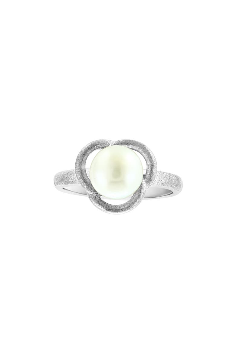 8-9mm Freshwater Pearl Sterling Silver Ring, Alternate, color, WHITE