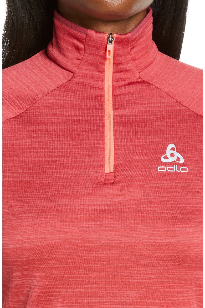 Run Easy Half-Zip Mid-Layer Top, Alternate, color, DEEP CLARET MELANGE