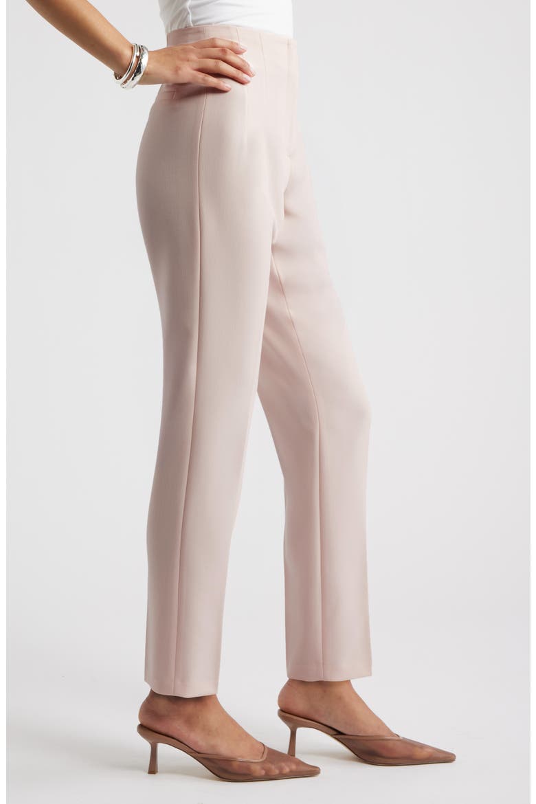 Icon High Waist Ankle Cigarette Pants, Alternate, color, PINK PEONY BUD
