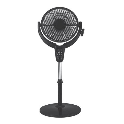 14 Inch Louver Rotating Oscil Pedestal Air Circulator with Remote, LED and Timer