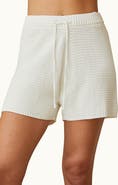 CRESCENT Drawstring Waffle Shorts