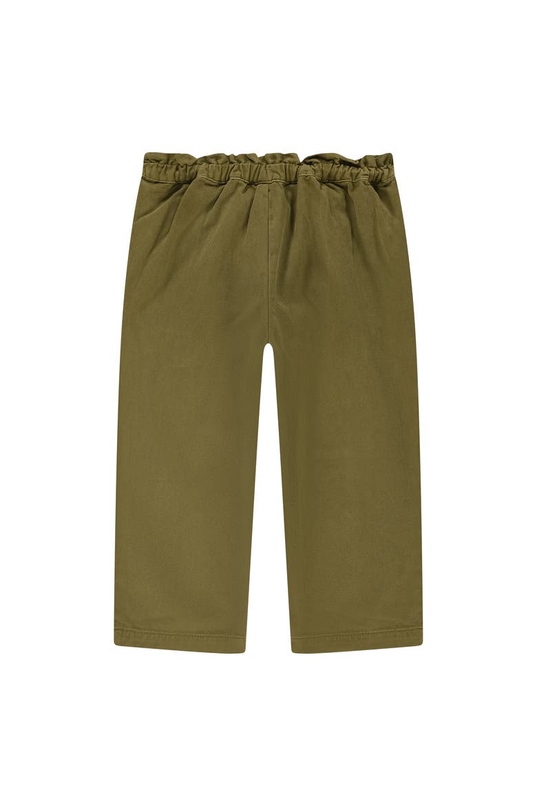 Embroidered Ruched Waist Pant, Alternate, color, Army