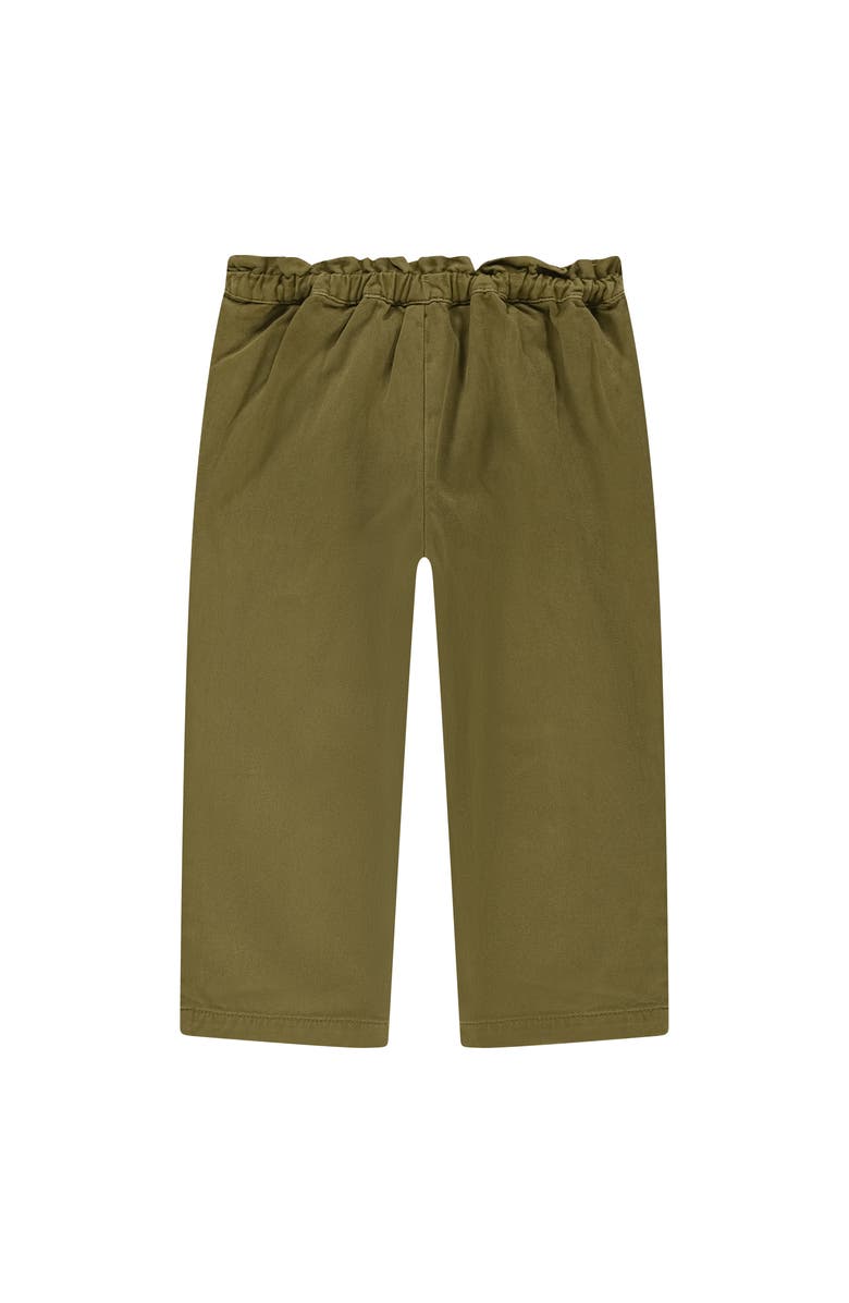 Stains and Stories by Babyface Embroidered Ruched Waist Pant, Alternate, color, Army