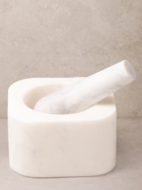 Noble Marble Mortar and Pestle