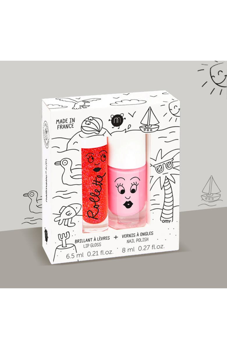 nailmatic Nail Polish And Lip Gloss Set For Kids, Alternate, color, Holidays