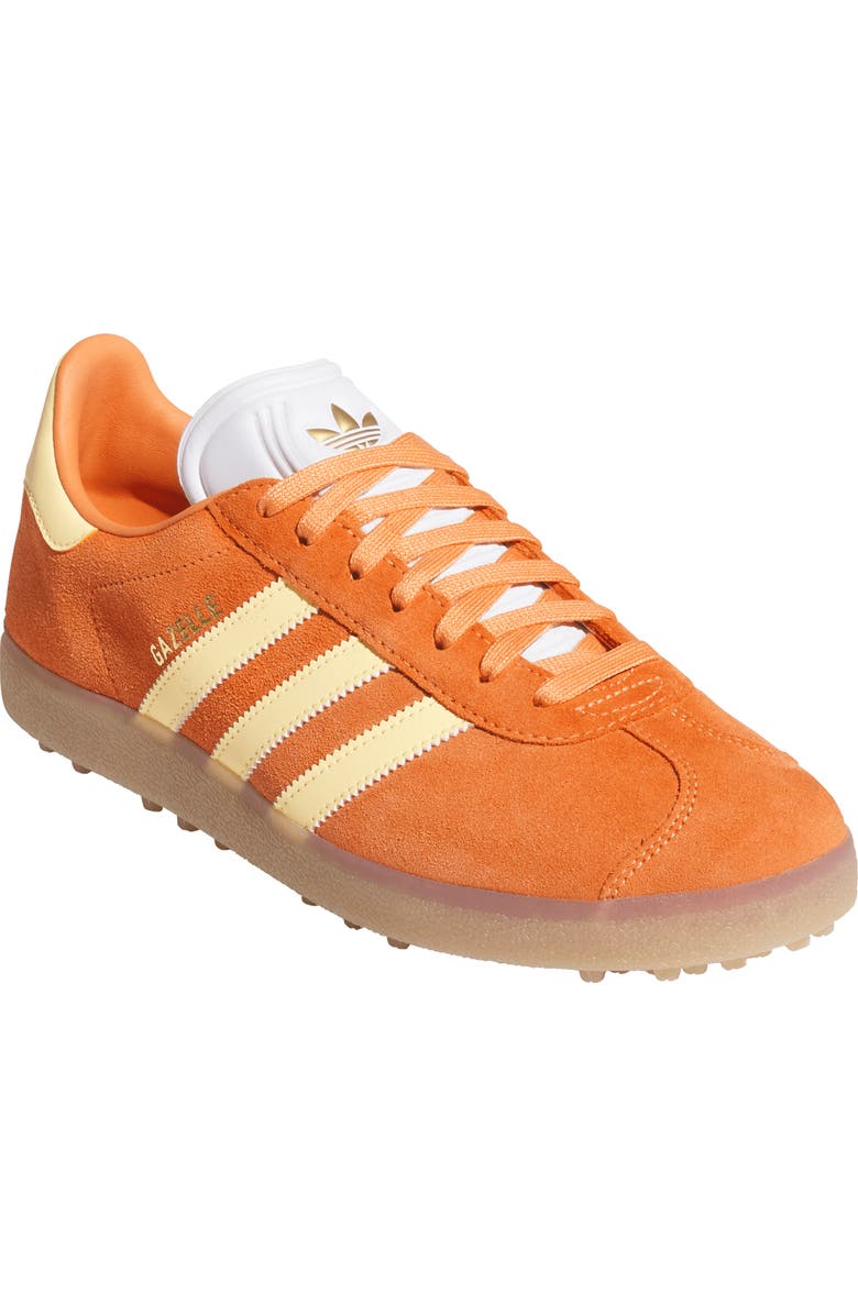adidas Gazelle Golf Shoe, Main, color, Orange/ White