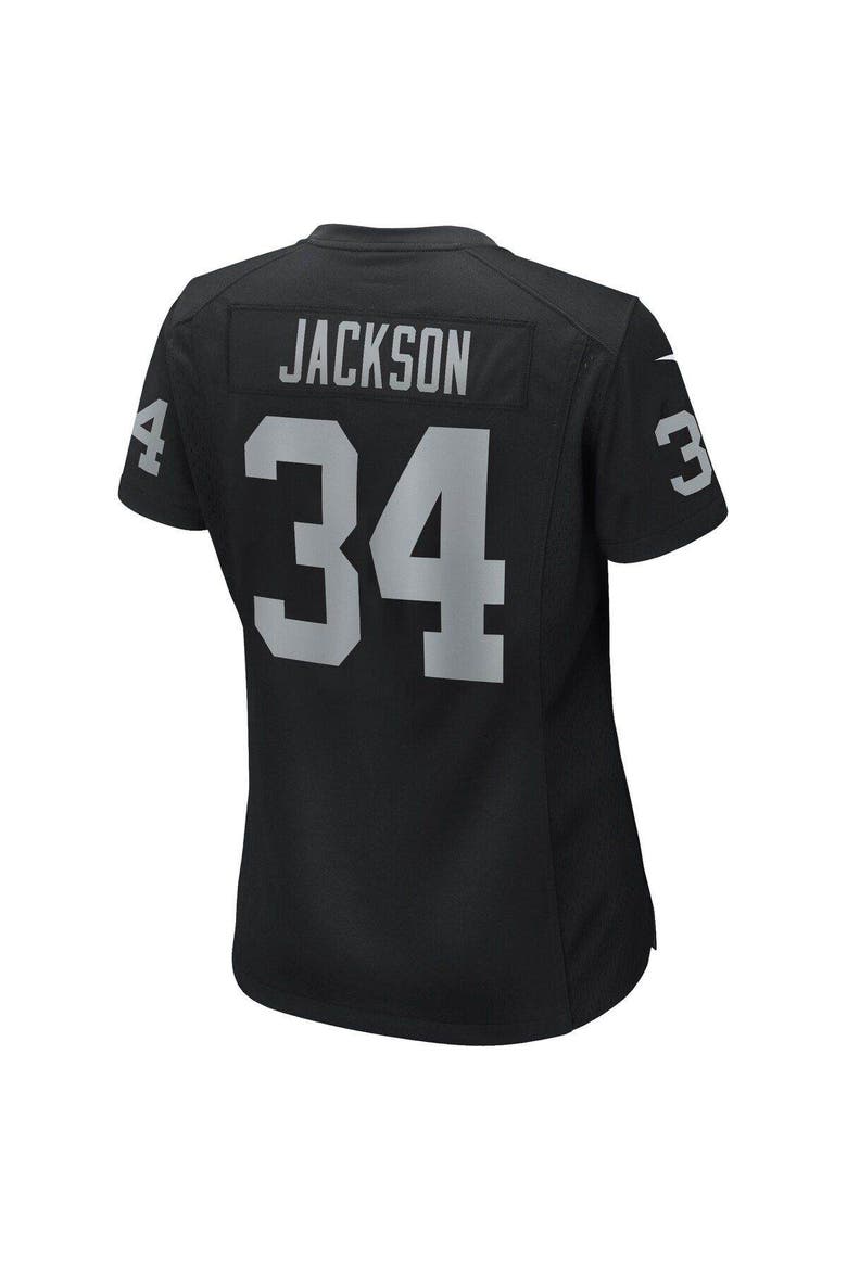 Women's Nike Bo Jackson Black Las Vegas Raiders Game Retired Player Jersey, Alternate, color, Black
