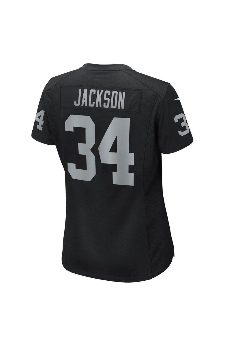 Nike Women's Nike Bo Jackson Black Las Vegas Raiders Game Retired Player Jersey, Alternate, color, 